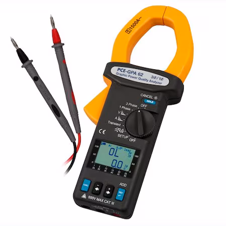 Analizador de potencia de pinza digital 600V A
