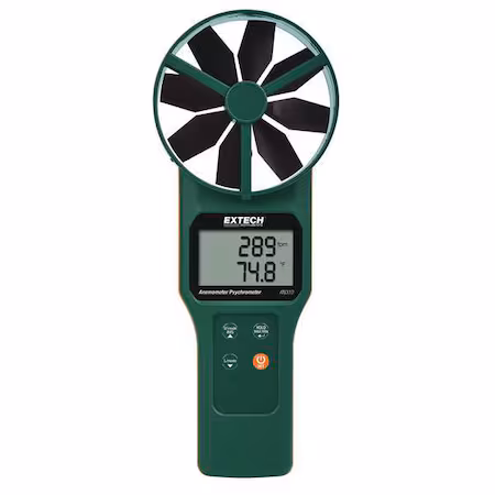 Anemómetro EXTECH con Humedad - 40 a 5900 fpm A