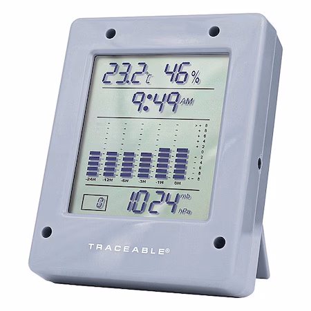 Barómetro Digital Gris TRACEABLE A