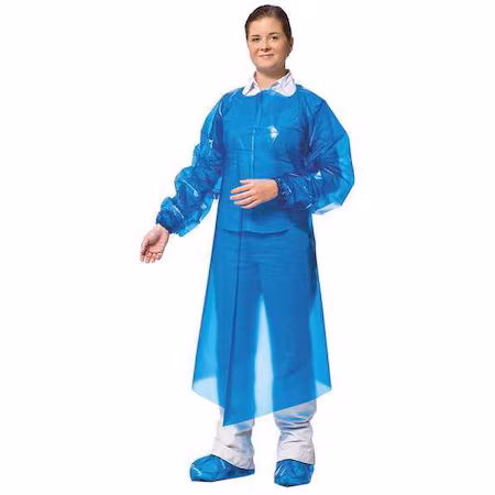 Bata desechable Poliolefina Azul XL - Paquete 50 B