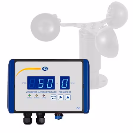 Controlador de Alarma de Velocidad del Viento PCE F