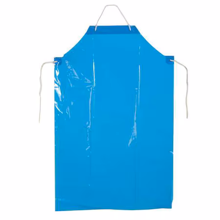 Delantal con pechera azul de nailon A