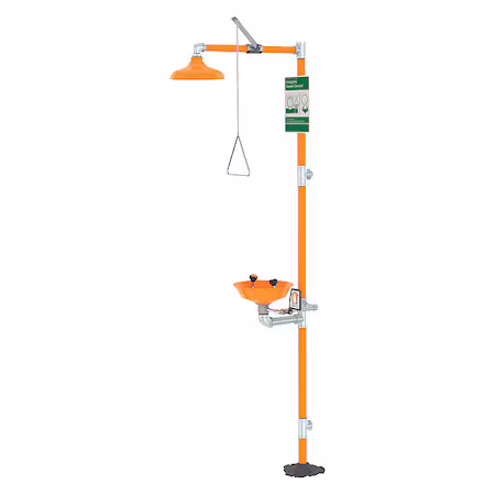 Ducha con lavaojos naranja - Guardian Equipment A