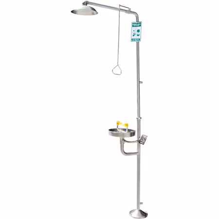 Ducha de emergencia con lavaojos acero inoxidable A