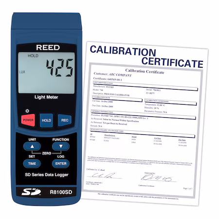 Fotómetro REED R8100SD con certificado ISO A