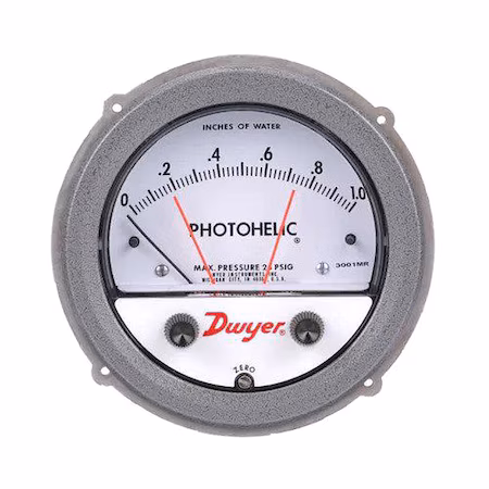 Interruptormanómetro de presión Dwyer 0-10 w.c. A