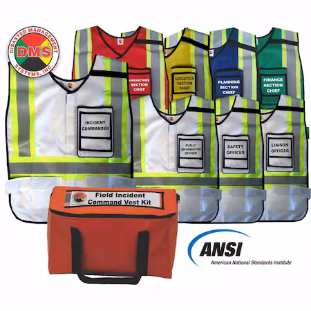 Kit de chaleco de comando de incidentes A