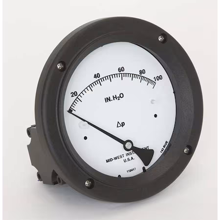 Manómetro 0 a 100 In H2O - Midwest Instrument B