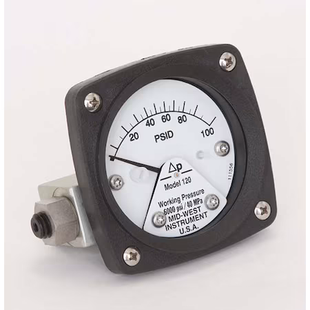 Manómetro 0 a 100 psi Midwest Instrument A
