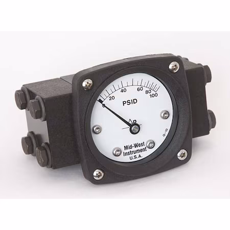 Manómetro 0 a 100 psi Midwest Instrument C
