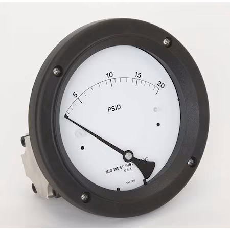 Manómetro 0 a 20 psi Midwest Instrument D