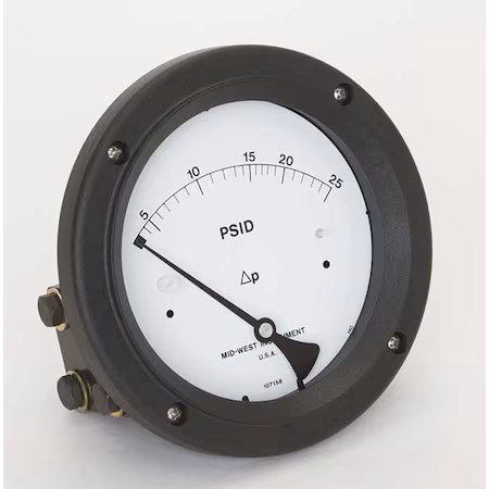 Manómetro 0 a 25 psi Midwest Instrument A