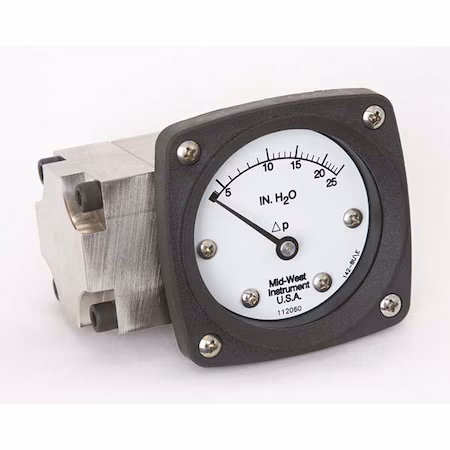 Manómetro 0 a 25 pulgadas H2O - MIDWEST INSTRUMENT A