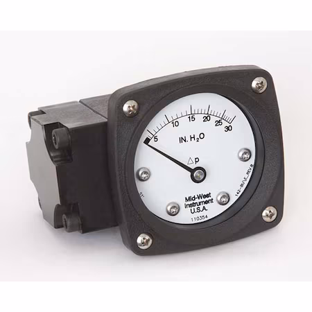 Manómetro 0 a 30 In H2O Midwest Instrument A