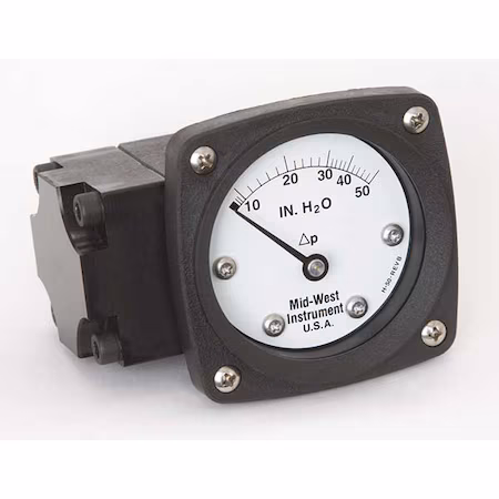 Manómetro 0 a 50 In H2O Midwest Instrument C