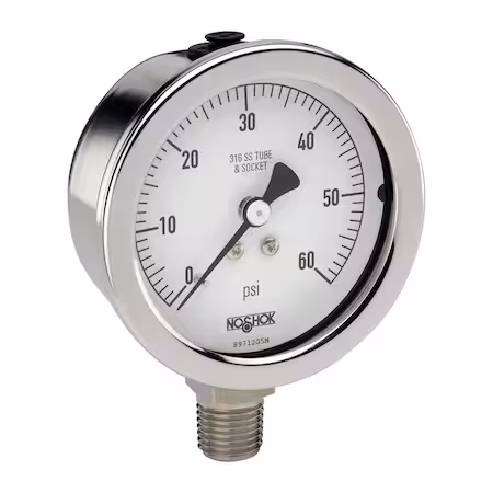 Manómetro Acero Inoxidable 5000 psi NOSHOK A