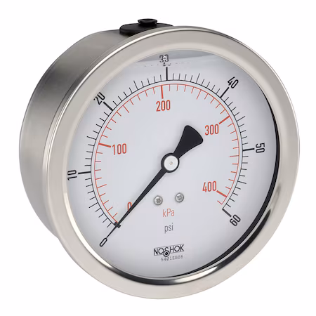 Manómetro de acero inoxidable 4 1000 psi A