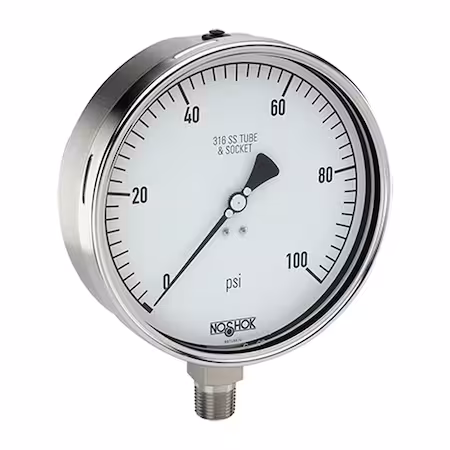 Manómetro de acero inoxidable 4 6000 psi A