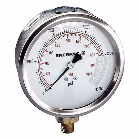 Manómetro de cilindro hidráulico 0-15000 psi A