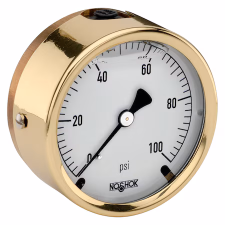 Manómetro de latón 2.5 2000 psi NOSHOK A