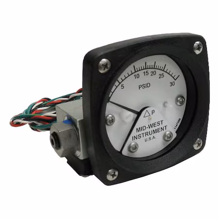 Manómetro e interruptor de presión diferencial L