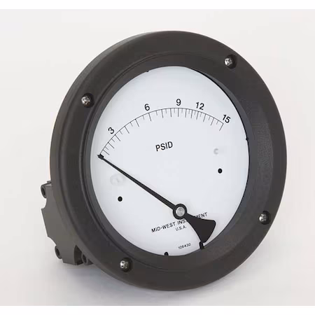Manómetro MIDWEST INSTRUMENT 0 a 15 psi B