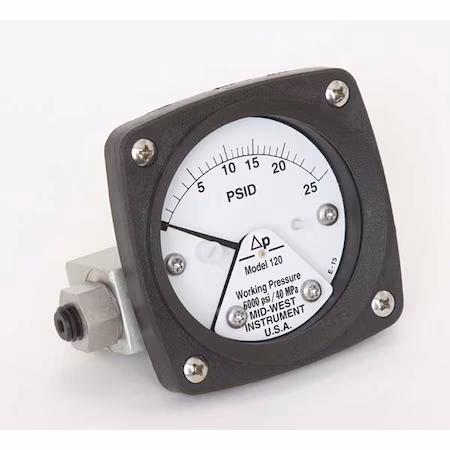 Manómetro MIDWEST INSTRUMENT 0 a 25 psi A