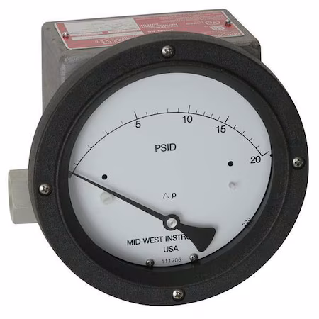 Manómetro MIDWEST INSTRUMENT 0 a 5 psi G
