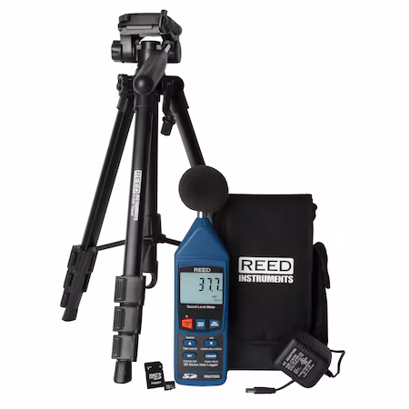Medidor de sonido REED con trípode y SD A