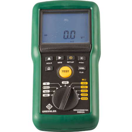 Megóhmetro a pilas Greenlee LCD A