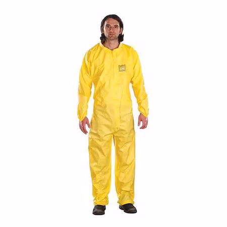 Mono con cuello XL amarillo laminado químico A