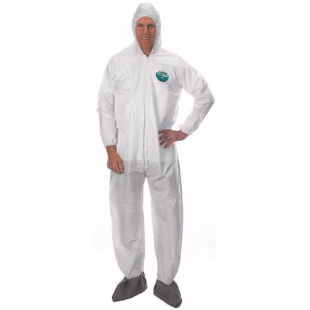 Monos desechables con capucha