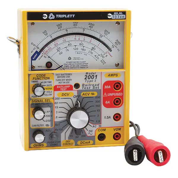 Probador de ferrocarril analógico 600V Triplett A