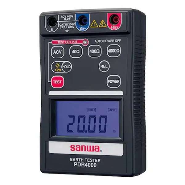 Probador de Tierra Digital Portátil SANWA A
