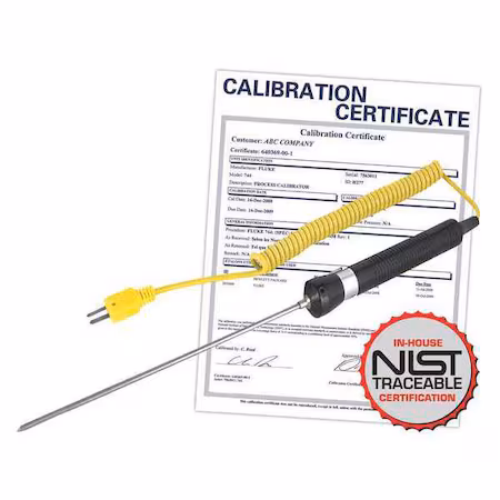 Sonda de termopar tipo K con certificado NIST A