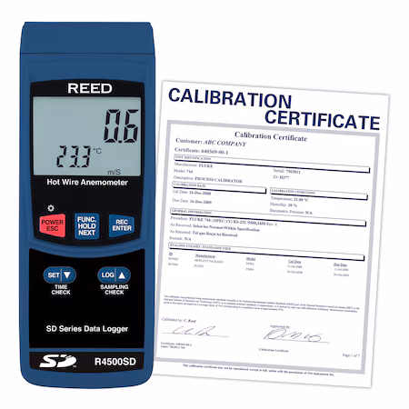 Termoanemómetro de hilo caliente REED R4500SD A
