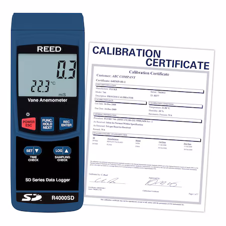 Termoanemómetro de paletas REED R4000SD A