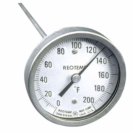 Termómetro Bimetálico 3 0-200F REOTEMP A