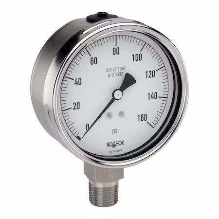 Vacuómetro de acero inoxidable 304 B